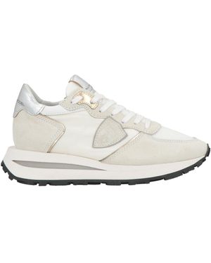 Philippe Model Trainers Leather, Textile Fibres - White