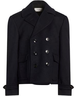 Celine Midnight Coat Cashmere - Blue