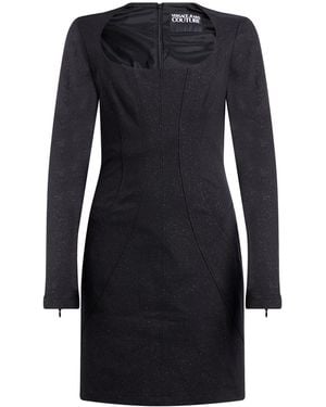 Versace Jeans Couture Mini Dress Viscose, Polyamide, Elastane - Black