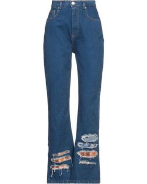 Marni Jeans Cotton, Mohair Wool, Polyamide, Wool, Cow Leather - Blue