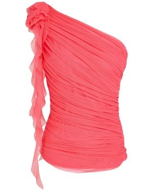 La Petite Robe Di Chiara Boni Coral Top Polyamide, Elastane - Pink