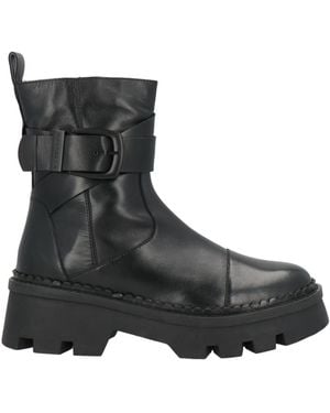 Apepazza Ankle Boots Leather - Black