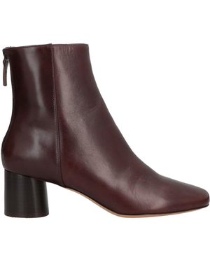 Sandro Ankle Boots Soft Leather - Brown