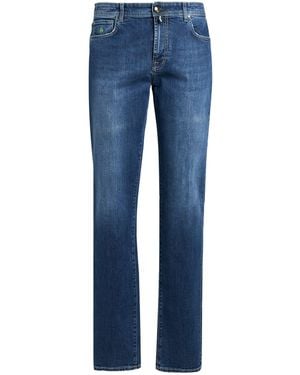 Luigi Borrelli Napoli Jeans Polyester, Cotton - Blue