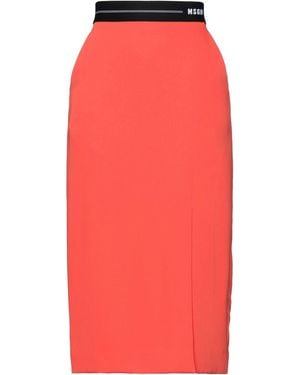 MSGM Midi Skirt - Red