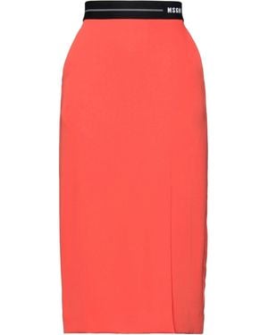 MSGM Midi Skirt - Red