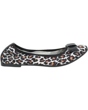 Frau Ballet Flats Leather, Textile Fibers - White