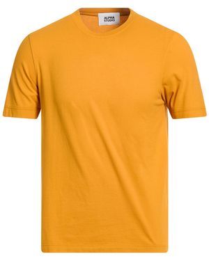 Alpha Studio Marigold T-Shirt Cotton, Elastane - Orange
