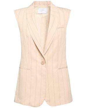 Soallure Blazer Viscose, Polyester - Natural