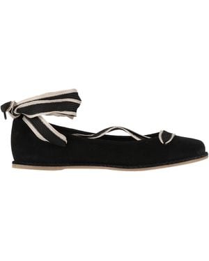Palomitas By Paloma Barcelo' Ballet Flats Leather - Black