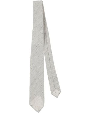 Boglioli Light Ties & Bow Ties Silk, Virgin Wool, Mohair Wool - White