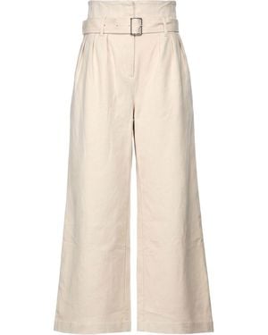 MEIMEIJ Light Trousers Viscose, Polyamide, Elastane - Natural