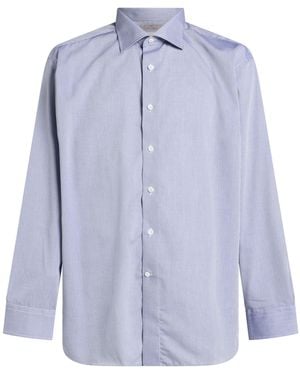 Canali Shirt Cotton - Blue