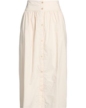 Woolrich Cream Midi Skirt Cotton - Natural