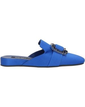 Sergio Rossi Mules & Clogs Textile Fibers - Blue