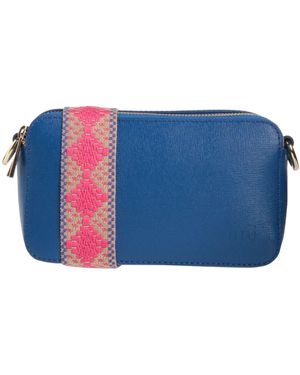 Niu Cross-Body Bag Leather - Blue