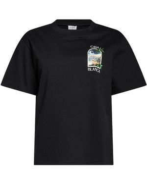 CASABLANCA T-Shirt Organic Cotton - Black