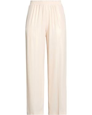 Sandro Ferrone Pants Polyester, Elastane - Natural