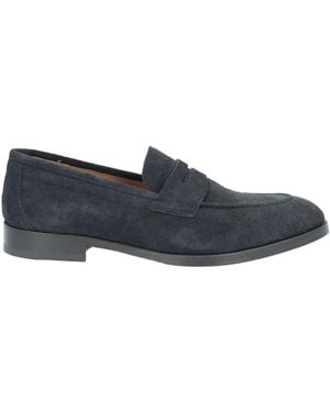 Testoni Midnight Loafers Leather - Blue