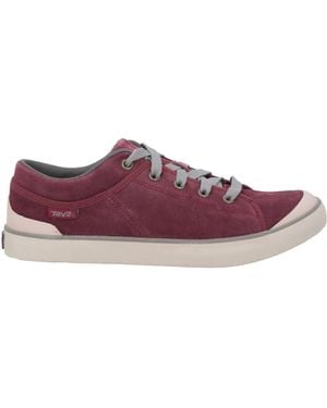 Teva Burgundy Trainers Leather - Purple