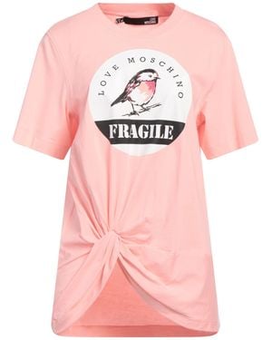 Love Moschino T-Shirt Cotton, Elastane - Pink