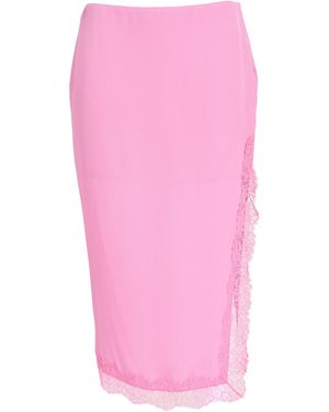 Moschino Fuchsia Midi Skirt Acetate, Silk - Pink