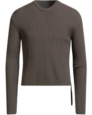 Ann Demeulemeester Military Jumper Virgin Wool, Viscose, Cotton - Grey
