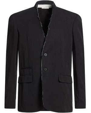 Isabel Benenato Blazer Cotton, Linen - Black