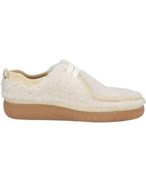 Ami Paris Lace-Up Shoes Textile Fibres - White