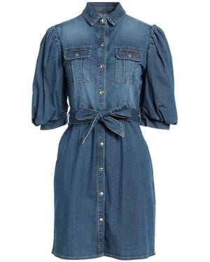Relish Mini Dress Cotton, Elastomultiester, Elastane - Blue