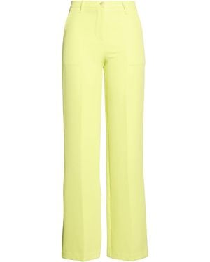 Yes-Zee Pants Polyester, Elastane - Yellow