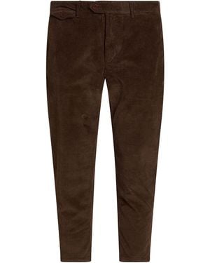 0/zero Construction Dark Pants Cotton, Elastane - Brown