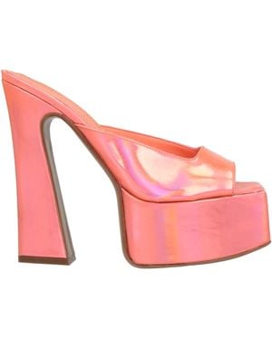 The Saddler Sandals Textile Fibers - Pink