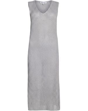Carla G Midi Dress Cotton, Polyamide, Metallic Polyester - Grey