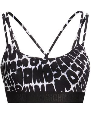Moschino Top Cotton, Elastane - Black