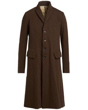 Masnada Overcoat & Trench Coat Cotton, Wool, Polyester, Elastane - Brown