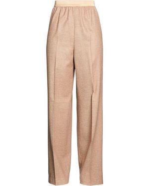 Agnona Pants Wool, Viscose, Elastane - Natural