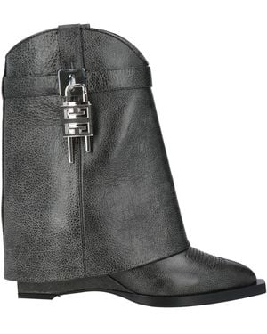 Givenchy Charcoal Ankle Boots Leather - Black