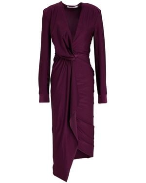 Philosophy Di Lorenzo Serafini Plum Midi Dress Polyamide, Elastane - Purple