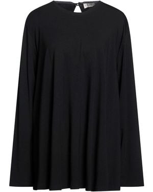 Le Tricot Perugia T-Shirt Viscose, Elastane - Black