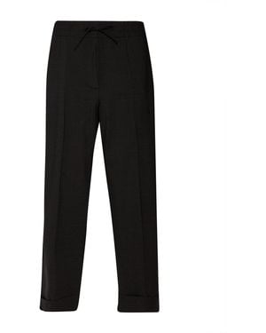 P.A.R.O.S.H. Charcoal Pants Virgin Wool, Elastane - Black