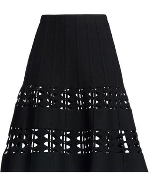 Alaïa Mini Skirt Wool, Polyester, Polyamide, Elastane - Black