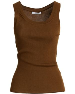 Max Mara Top Virgin Wool - Brown