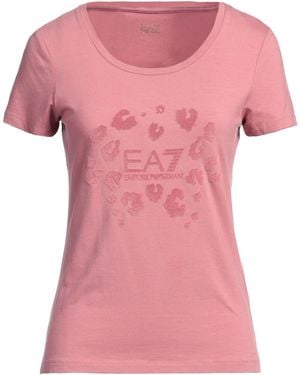 EA7 Antique Rose T-Shirt Cotton, Modal, Elastane - Pink