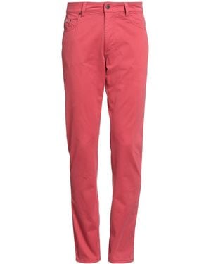 Hackett Coral Trousers Cotton, Elastane - Red