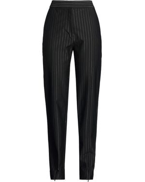 Ganni Trousers Ecovero Viscose, Polyester, Elastane - Black