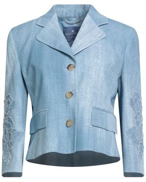 Ermanno Scervino Sky Blazer Viscose, Polyester - Blue