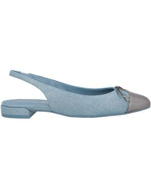 Stuart Weitzman Ballet Flats Textile Fibres, Leather - Blue