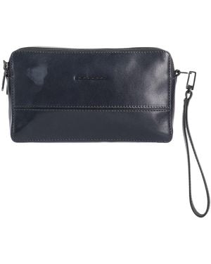 Piquadro Midnight Clutch Textile Fibers - Blue