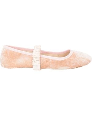 Daniela Gregis Blush Ballet Flats Cotton - Pink